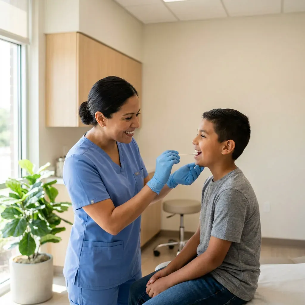 Strep Test - Clínica Hispana Nueva Salud Lawndale Houston